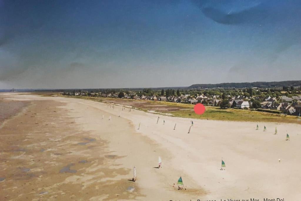 Vue Mer Pour Une Escale En Baie Du Mt-St-Michel Cherrueix Zewnętrze zdjęcie