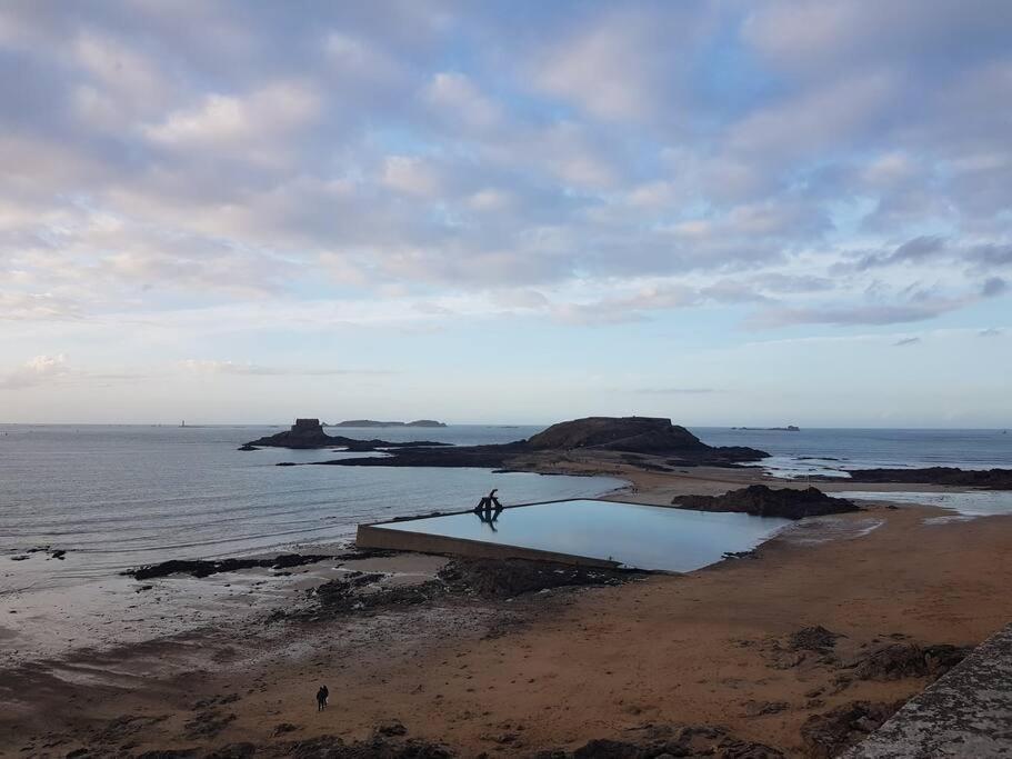 Vue Mer Pour Une Escale En Baie Du Mt-St-Michel Cherrueix Zewnętrze zdjęcie